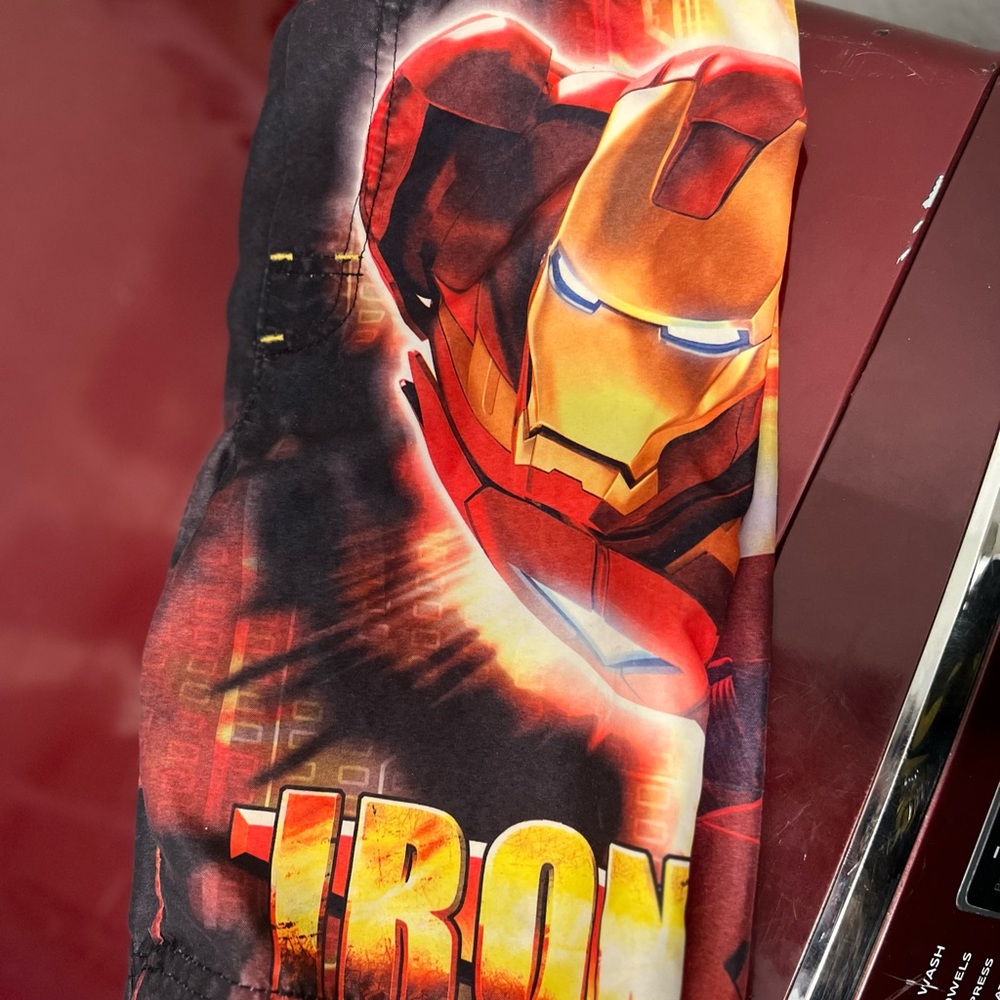 Iron Man swim trunks sz4